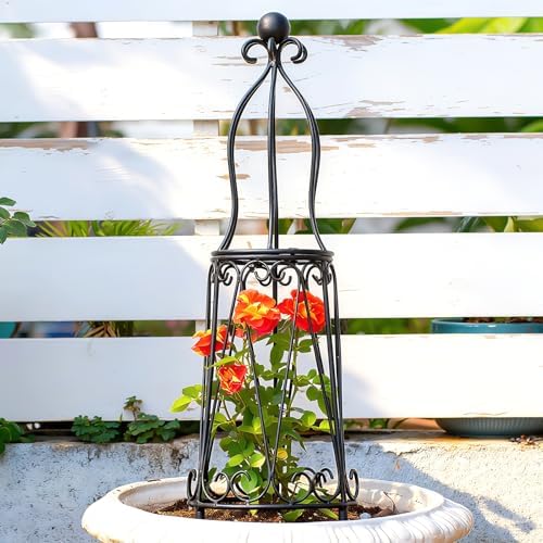 29.5" Obelisk Trellis for Indoor/Outdoor Potted Plants Support by Goooxim