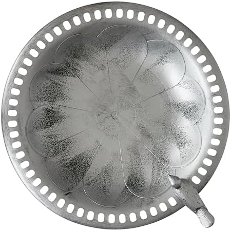 Backyard Expressions Outdoor Garden Bird Bath with Bird - Silver - Weather Resistant Polyresin - 30 Inch - Image 3