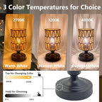 Set of 2 Cordless Rechargeable Table Lamps Night Light Desk Lamp - Image 6