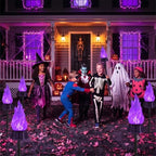 Toodour Solar Halloween Lights Outdoor, 4 Pack Solar Torch Light Waterproof - Image 3