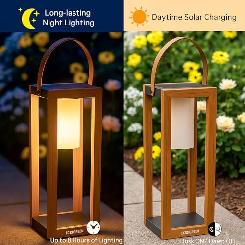 EcoGreen Solar Lanterns Outdoor Waterproof, Solar Lights for Yard (Large) - Image 5