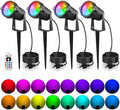 OurLeeme Lawn Flood Light Stake, 2-in-1 Waterproof Outdoor Remote controlle Landscape Lighting Spotlight Wall Light for Yard Garden Driveway Pathway Pool (4 Pack) by OURLEEMELIGHTING
