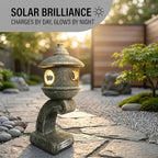 Pagoda Garden Statue - Japanese Garden Decor Grey Resin Pagoda Statue for Outdoor Zen Atmosphere - Image 5