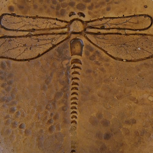 Solid Rock Stoneworks Round Dragonfly Stepping Stone- Autumn Wheat - Image 7