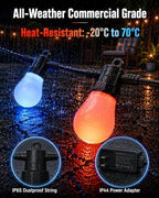 50FT RGBW Outdoor String Lights App Control Patio - Image 4