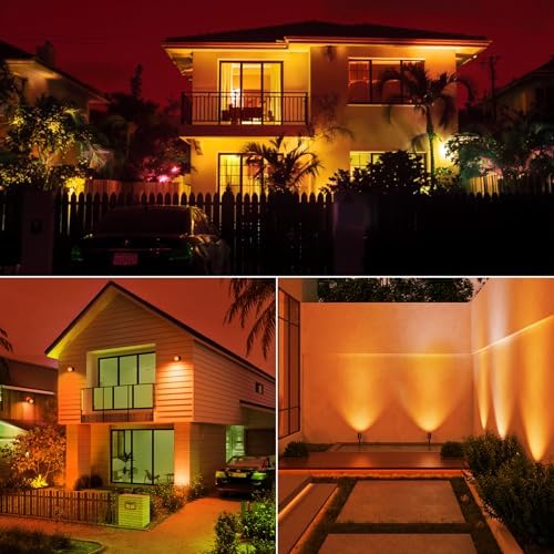 MR16 Orange & Purple LED Light Bulbs 12 Pack, 6W, GU5.3 Bi-Pin 12V, Non-Dimmable, 38° Beam, Halloween Party Lighting for Yard, Trees, Garden, Landscape - Image 4