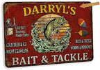 Fishing Décor For Home Personalized Fishing Sign Bait & Tackle Custom Fishing Décor Rustic Cabin Décor Lake House Wall Art Garage Décor Gifts for Him 108122002068 - Image 3