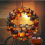 Fall Floral Wreath Acrylic Suncatcher - Image 7