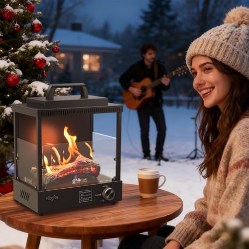 8200 BTU Propane Portable Gas Fire Pit and Heater - Image 7