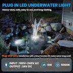 Plug in Underwater Pond Fountain Light with Timer Transformer - Image 2