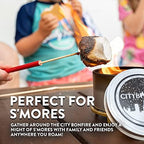 City Bonfires Portable Fire Pit - Mini Fire Pit, Table Top Firepit, No Wood, No Embers, 3-5 Hours of Burn Time - Food Safe for Smores - Lightweight, Emergency Heat, Camping Stove (5-Pack) - Image 3