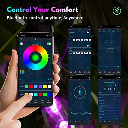 Outdoor String Lights Color Changing, 48FT Patio Lights Outdoor Waterproof - Image 3