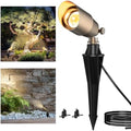 ZONEGRACE Solid Brass Outdoor Uplights & Accent Light Fixtures, Heavy Duty 12V Low Voltage LED Landscape Lighting Bronze, Wired Spot Light for Garden,Lawn,Patio and Yard with LED Bulb (1 Pack) by ZONEGRACE