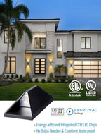 LEONLITE 2-Pack Dimmable LED Up Down Wall Light, 100-277V, CRI 90+, 3000K - Image 6