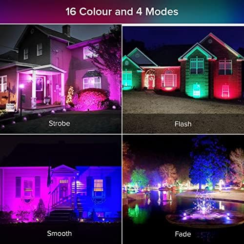 SANSI RGBW Flood Lights Outdoor, Color Changing Lights for Halloween Stage - Image 4
