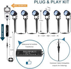 Low Voltage Landscape Lighting 6 Pack, 12V LED Outdoor Landscape Spotlights Outside Graden Pathway Lights, Plug in Spot Lights with Waterproof Transformer for House Yard Flag Tree Lawn Decor - Image 4
