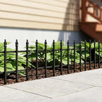 Thealyn 12" H x 16" W Decorative Metal Garden Border Fence, 5 Panels 6.6 Ft - Image 3