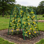 4FT x 4FT Garden Trellis Arch for Climbing Plants, Cucumber & Melon Trellis for Raised Beds, u-Shape Plant Support with Plastic Connectors for Vegetables, Peas, Tomatoes,﻿ Cucumber - Image 6