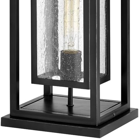 Hinkley Republic Medium 12V Outdoor Pier Mount Lantern, Black Finish - Image 5