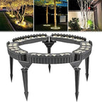 Tree Hugging Lights - Tree Surrounding Lights,AC220V Ring Corrugated Buried Light,IP65 Waterproof Outdoor Waterproof Pillar Light,Garden Courtyard Colored Landscape Lamp(Warm White,4PCS(48W)) by Unknown