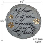 Spoontiques - Garden Décor - No Longer by My Side Stepping Stone - Decorative Stone for Garden, 9.63" Diameter (Pack of 10) - Image 5