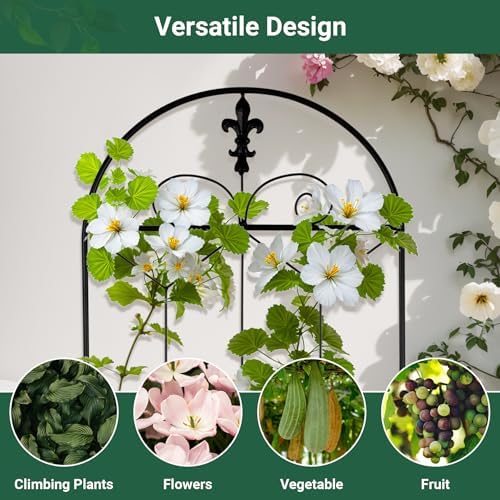 1 Pack Metal Garden Trellis Outdoor, 70.8" H x 19.5" W - Image 5