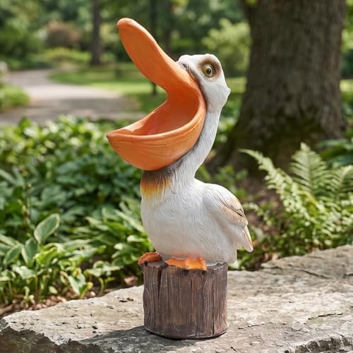 Elenon 14 Inch High Pelican Garden Statue Outdoor Decor - Image 4