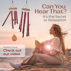 38" Copper Aluminum Wind Chimes for Outside, Deep Tone, E Major Pentatonic - Image 2