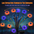 Lewondr 6 Pack Halloween Decorations Outdoor Eyeball Lights - Image 4