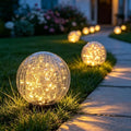 HOTEAGLE 5.9" Large Solar Globe Lights Outdoor Waterproof -2 Pack, 5.9 in by MoreThanFireALifestyle