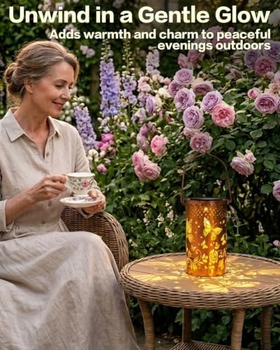 DIBIEECN Birthday Gifts for Women, Solar Lanterns, Butterfly, 4 Pack - Image 6
