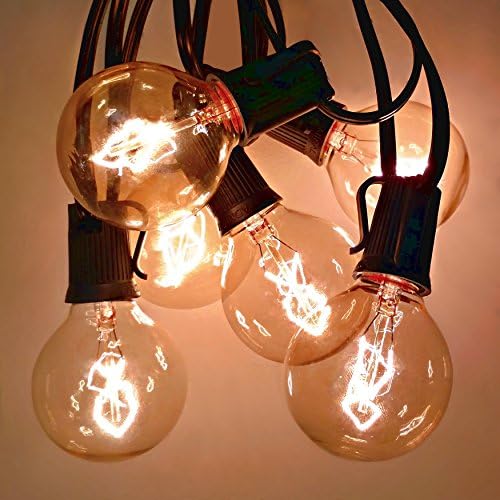 Outdoor Edison Light Bulbs with C9 Black Stringer (G50 Edison, 10') - Image 5