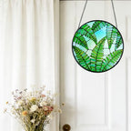 Plant Suncatcher Glass, Stained Glass Suncatcher Plant Window Hanging, Unique Nature Lover Gifts Leaf (Fern) - Image 4