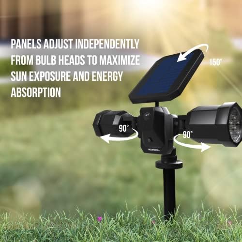 Bell+Howell Bionic Spotlight Duo Deluxe Solar Lights: Effortless Outdoor Illumination, Motion Sensor, Super Bright LEDs, Waterproof Landscape Lights for Patio, Yard, Garden- No Batteries Required! - Image 2