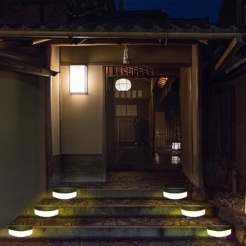 LED Solar Step Lights, 8 Pack Solar Deck Lights Outdoor IP65 Waterproof Pool Side Lighting Decor for Stairs Fence Yard Driveway Pathway Yard Backyard, Cold White - Image 5