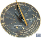 Brass Sundial Kiss of The Sun 10" Diameter Home & Outdoor Decor - Image 2