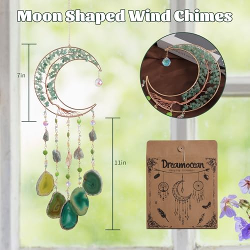 Boho Crystal Suncatchers for Window Moon Tree of Life Sun Catcher - Image 5