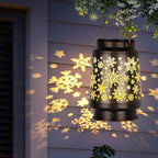 4 PCS Outdoor Lanterns Solar Powered Waterproof Decorative Hanging, Solar Power Lanterns for Outside, Christmas Gifts for Women, Flower& Bird Decor for Garden Lawn Backyard Front Porch - Image 6