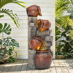 AUTODAYA 31.5" H Outdoor Water Fountain with LED Lights - Image 2