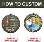 Personalized Cardinal Wind Chimes Photo Custom Sympathy Gifts - Image 2