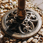 Backyard Expressions Outdoor Garden Bird Bath - Bronze - Weather Resistant Resin with Ground Stakes - 27 Inch - Image 6