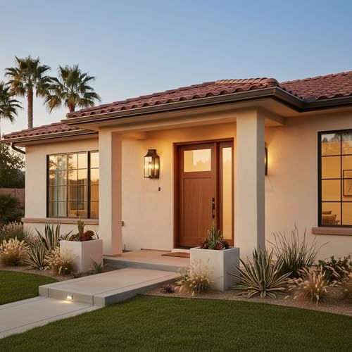 18" Medium Classic Outdoor Wall Light, House Exterior Sconce Lantern - Image 2