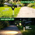 Solar Spot Lights Outdoor Waterproof Spotlights, Warm White 4 Pack - Image 4