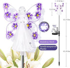 GIGALUMI 2 Pack Angel Solar Lights Outdoor Garden Decor Yard Art - Image 4