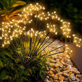 Solar Garden Lights 4 Pack Waterproof Swaying Starburst Light Solar Outdoor Lights for Yard Patio Walkway Pathway Party Wedding Decoration, Unique Gifts for Women, Warm White by Slyuexu