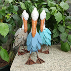 Pelican Statue Bird Sculpture Ornaments Wood Metal Crane Figurines Table Top for Living Room Bedroom Office Decoration… - Image 5