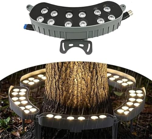 Tree Hugging Lights - Outdoor Ring Tree Light, 24V/220V IP65 Waterproof Landscape Spotlight, Tree Hug Uplights for Garden Pathway Accent, Circular Wrap Around Lamp(Purple,72W(220v)) by Unknown