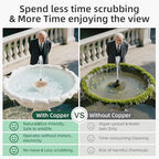 Bird Bath Copper Disk, Pure Copper Bird Bath Purification Disc, Save Cleaning Time, Chemical Free,Safe Natural Solution for Birdbaths Bowls&Waterfall Fountain, Year-Round Use (4 pcs) - Image 7