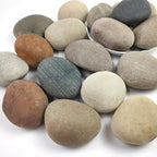 Large River Rocks for Landscaping, 3-4 Inch Mixed Colors Pebbles for Plants and Garden, Premium Rocks for Flower Beds, Indoor Fountains, Paths, Backyards, Fish Tanks(20lbs Bulk) by SHIZWU