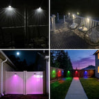 Tadyreal Solar Fence Lights Outdoor Waterproof Ip65, 10 Lighting Modes Fence Lights Solar Powered with 15 Bright Led Lens, Backyard Light Outdoor for Deck Railing Step Pool Patio Wall - 16 Pack - Image 6